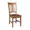International Concepts Round 36 in Rd Top Pedestal Table, 2 San Remo Chairs, Distressed Oak, 36 in W, 36 in L, 29.1 in H K42-36RT-C10-2 - alternate 2